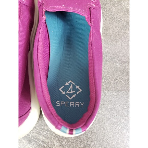 Sperry Recycled Sneakers Womens 8 M Fushsia Captain's Moc Slip Ons Shoes - Picture 7 of 12